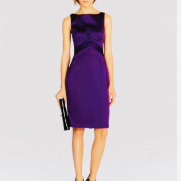 karen millen purple satin dress